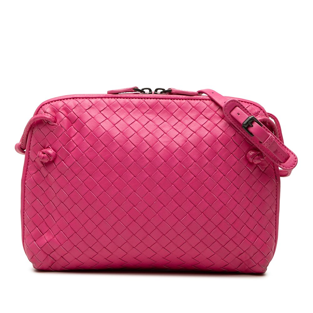 Pre-Loved Bottega Veneta Nappa Intrecciato Nodini Crossbody